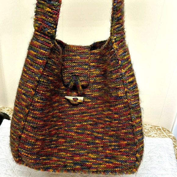 ETHNIC HIPPIE BABA COOL BOBO BAG in recycled silk from Nepal, - Picture 1 of 10